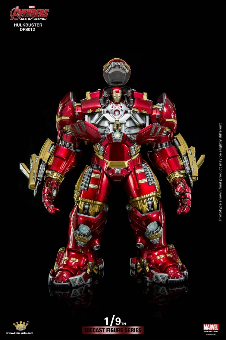 Original Marvel Iron Man Mk44 Mecha Soldier 1/9 Anti-Hulk Armored Hand-made Alloy Toy Model Large