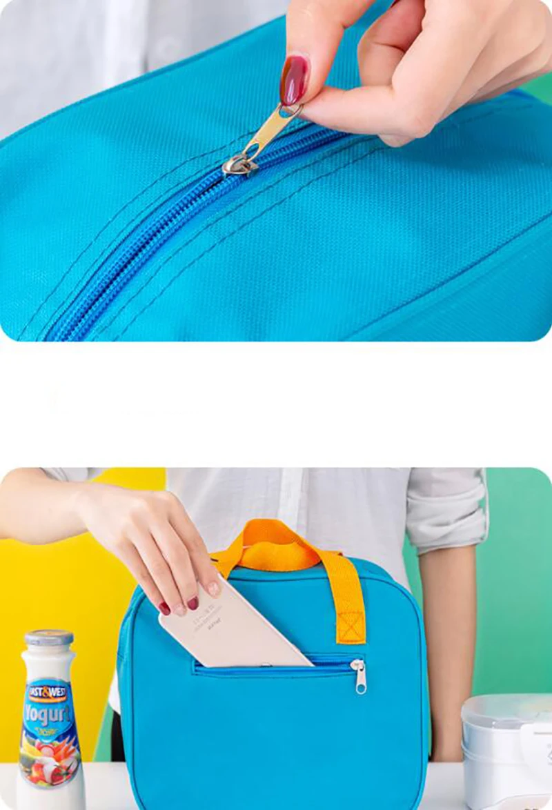 

Cartoon Lunch Box Bag Tote Waterproof Picnic Food Cooler Bags Portable Thermal Insulated Handbag for Women Kids