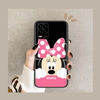 disney cartoon mouse mickey cartoon phone case for xiaomi redmi note 10 9s 8 7 6 5 a pro t y1 anime black cover silicone back pr
