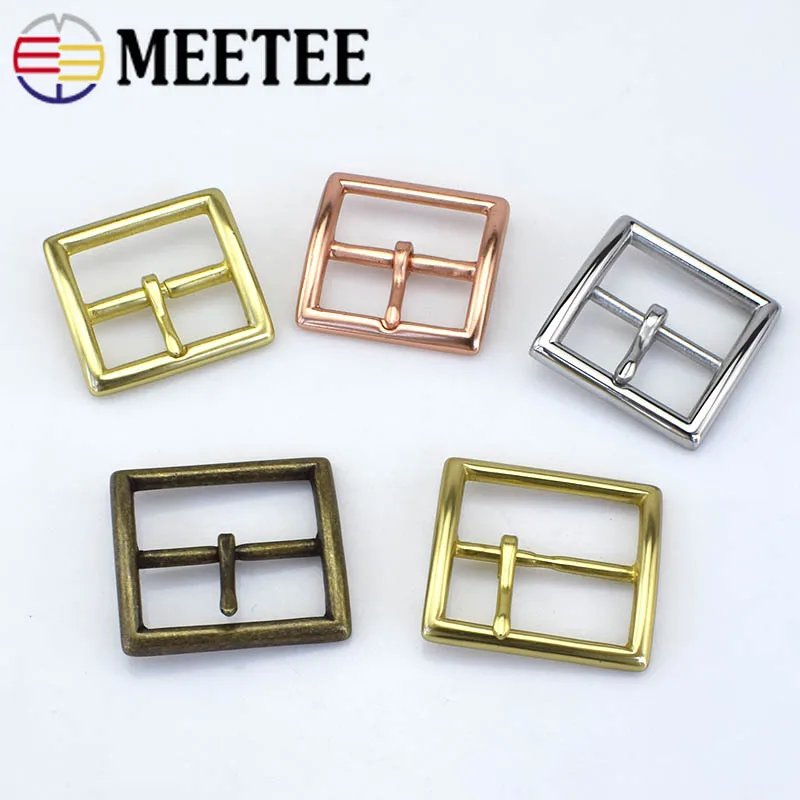 

Meetee 1pc 40/45mm Pure Copper Belt Buckle Metal Stainless Steel Pin Buckles Head DIY Pants Hardware Decoration Accessory ZK553