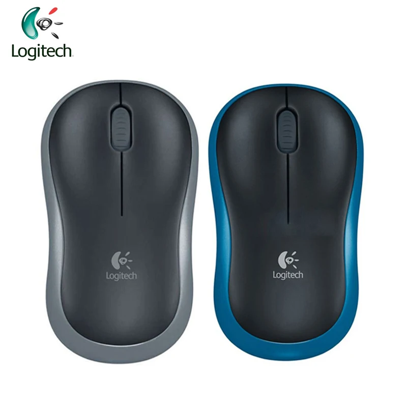 Оригинальная Беспроводная простая модная мышь Logitech M185 и три цвета на выбор для