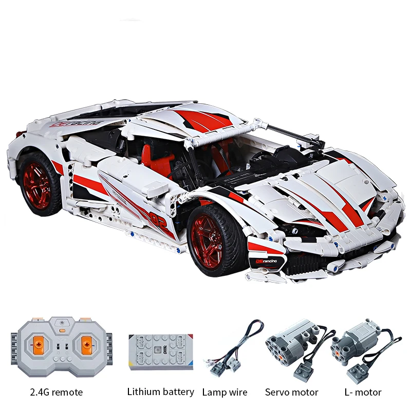 

CADA кирпичи 1696 шт. строительные блоки город МОС RC супер гоночный автомобиль динамической модели Дистанционное Управление сборные Игрушки дл...