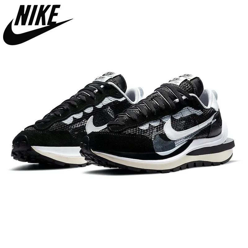 

2021 Genuine Sacai x VaporWaffle men's and women's jogging shoes, comfortable, light and cushioning red Pegasus Vaporfly sport
