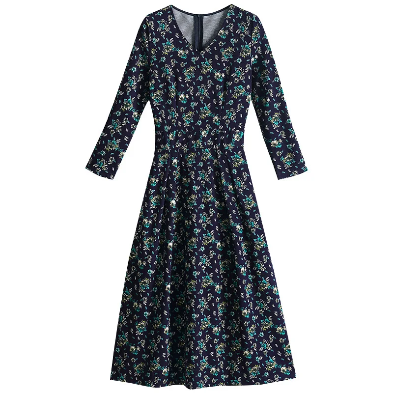 Весеннее цветочное платье с принтом женское облегающее длинное осенние