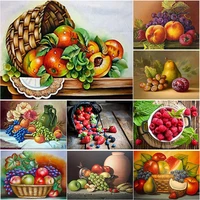 new 5d diy diamond painting landscape cross stitch fruit diamond embroidery full square round drill crafts art home decor gift