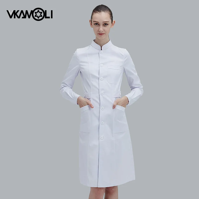 Slim Long Sleeve Uniform Multicolor Jacket Female Lab Coats Beauty salon Gown medical accessories doctor coat