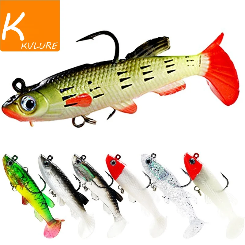 

Fishing Lures Soft Lure Wobblers 12.5g Artificial Bait Silicone Fishing Lure Sea Bass Carp Fishing Lead Spoon Jig Lures Tackle