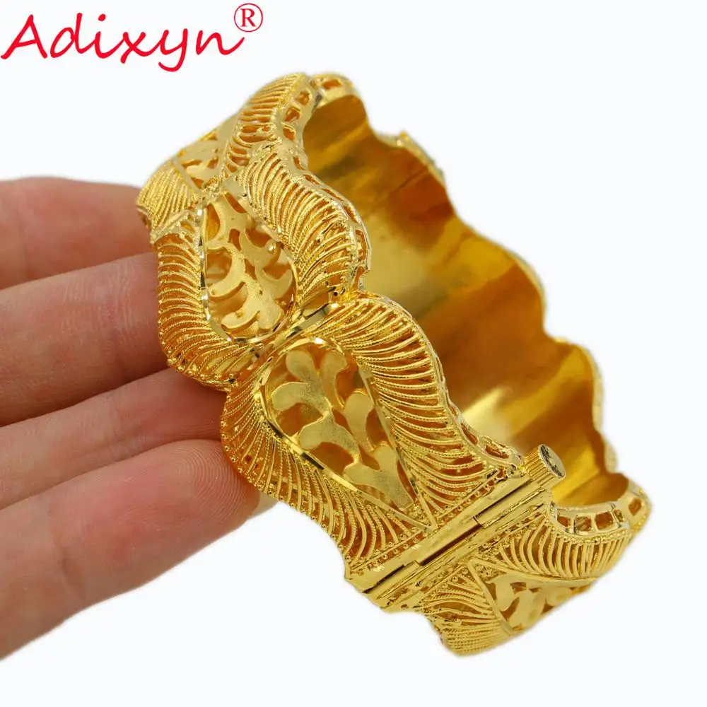 Adixyn (Can Open)24K золотые браслеты ювелирные изделия &quotДубай&quot африканские для