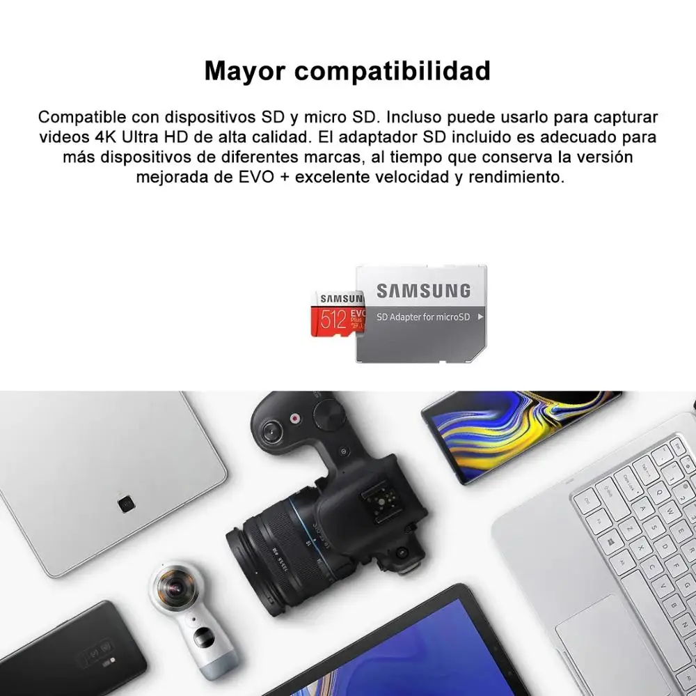 Карта памяти SAMSUNG EVO PLUS SDHC SDXC класс + C10 UHS TF 512 ГБ 256 128 Гб 64 32 флэш SD карты|Карты