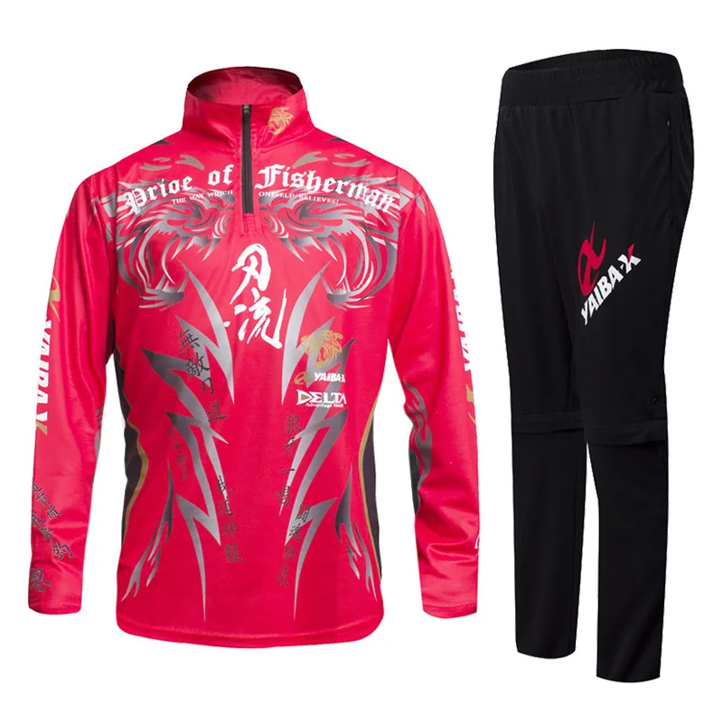 На лето и весну Для мужчин для рыбалки с длинным рукавом комплект одежды из