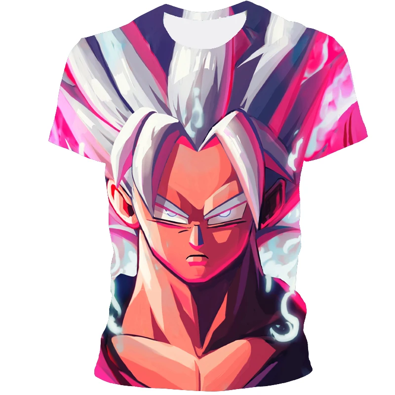 

New product Harajuku 3D printing polyester T-shirt hip-hop Japanese anime T-shirt fashion street male plus size T-shirt XXS--6XL