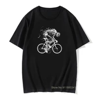 ride like hell skeleton skull bike cycle t shirt 100 cotton tees for men short sleeves men t shirts vintage amazing crew neck