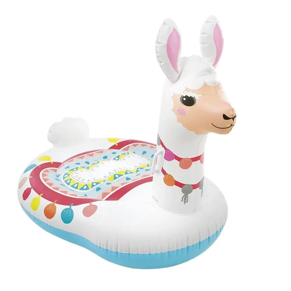 

Inflatable Alpaca Pool Float Rideable Blow Up Summer Pool Toy Swimming Circle Pool Float Hawaiian Toy Event Party Supplies