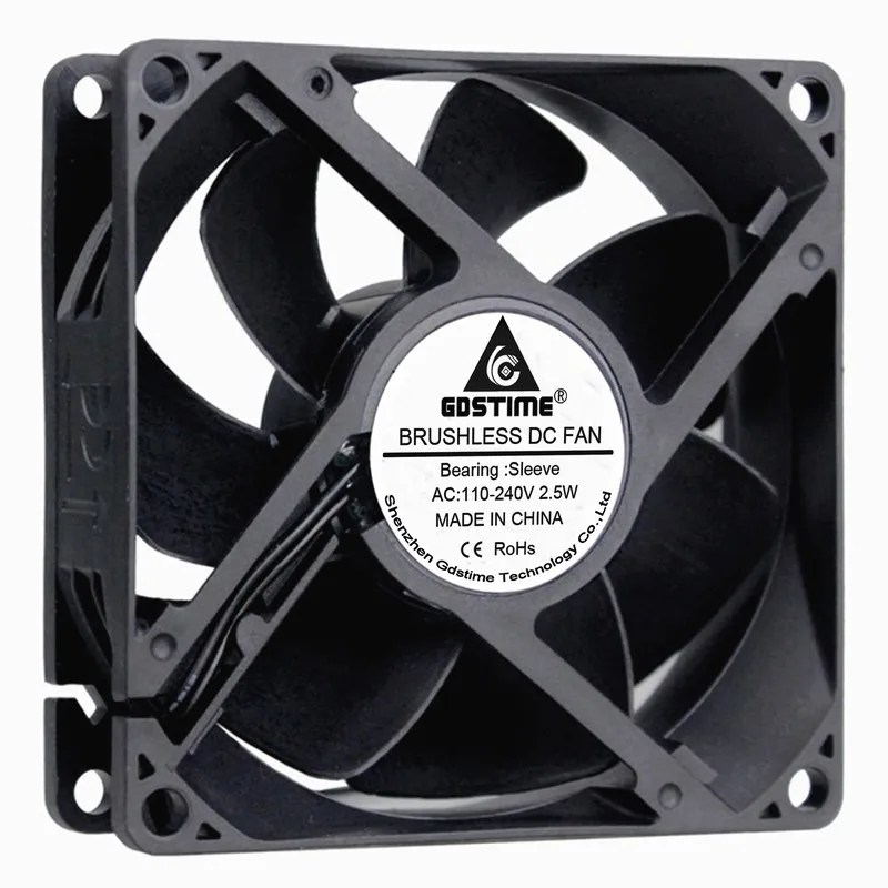 Большой объем воздуха EC110v 120V 220V 9225 9cm осевой вентилятор 90mm 92*92*25 двойной