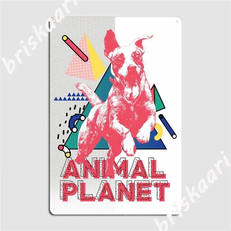 

Счастливая собака металлический плакат Клубная вечеринка таблички гостиная создание жестяной знак плакат