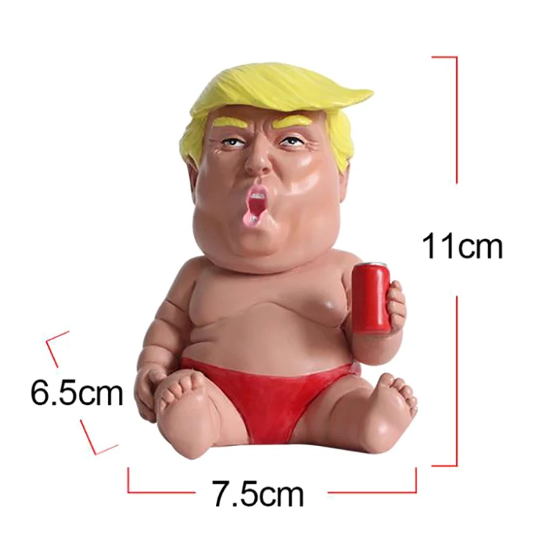 

Cute Trump Red underwear posture Resin Action Figure Collectible Model Hot Toy for Child Birthday GIFT Home Decoration