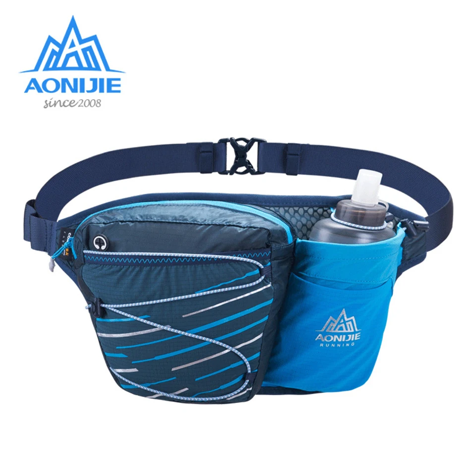 AONIJIE Running Waist Bag Marathon Men Women Outdoor Riding Fitness With Water Bottle Sport Belt Bags | Спорт и развлечения