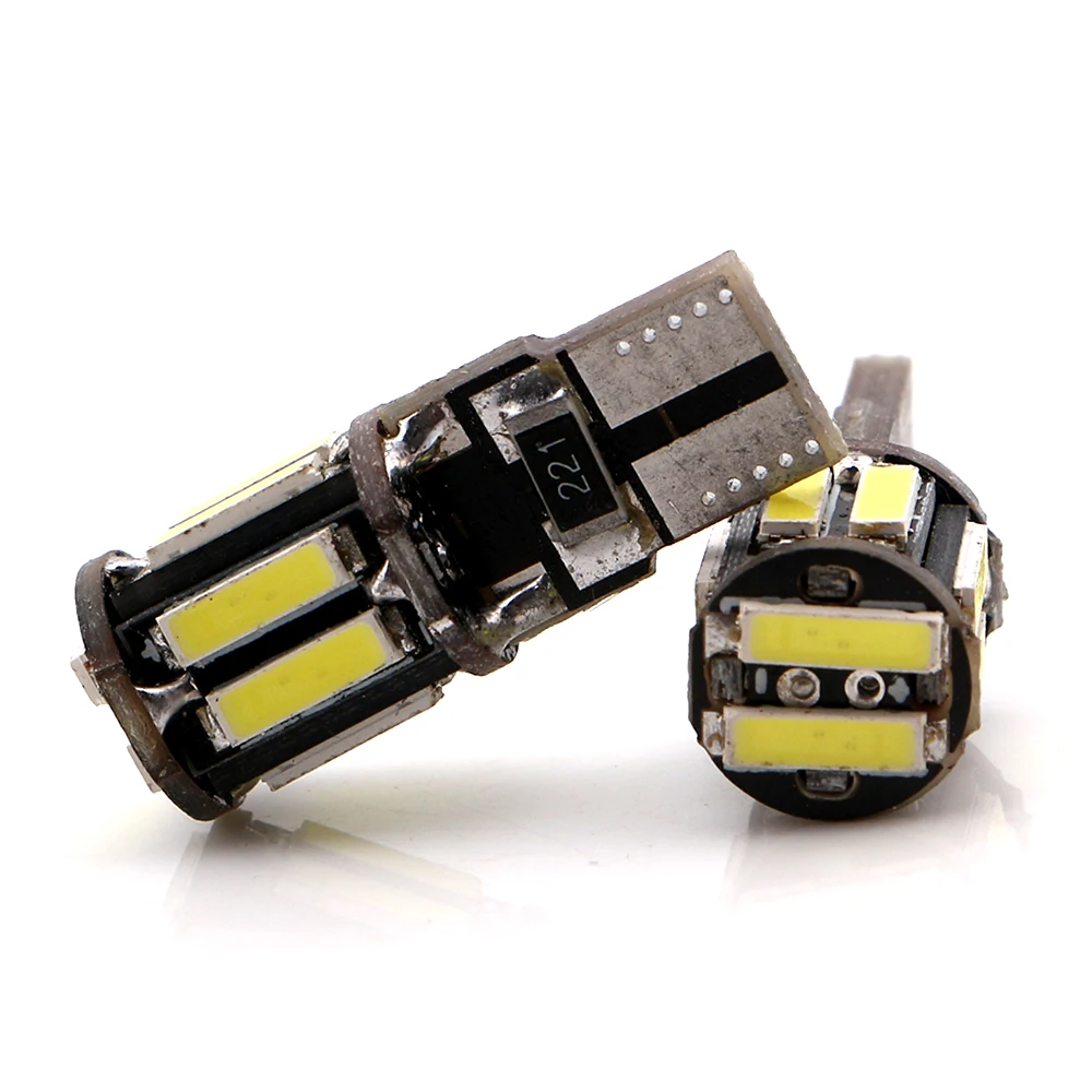 4 шт. Canbus w5w 12В 2Вт T10 7014 10 SMD светодиодные лампы Авто Чтение дверь парковки