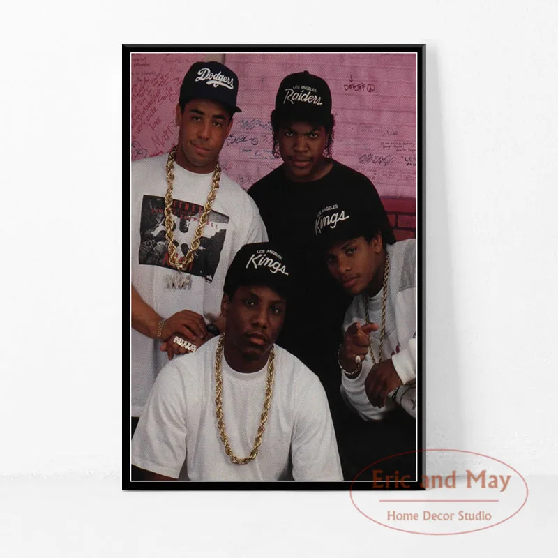 N.W.A хип-хоп ледяной куб Dr.dre Eazy-e Картина на холсте постеры и принты музыка Рэп