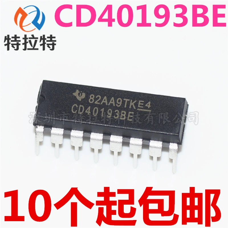 10 шт./лот Cd40193be Cd40193 Dip 16 чип двоичного счетчика Logic совершенно новый и