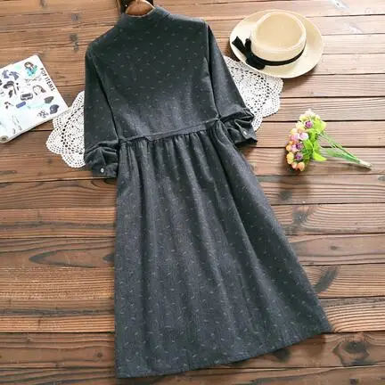 2020 тонкое зимнее весеннее женское платье в стиле ретро с отложным воротником и