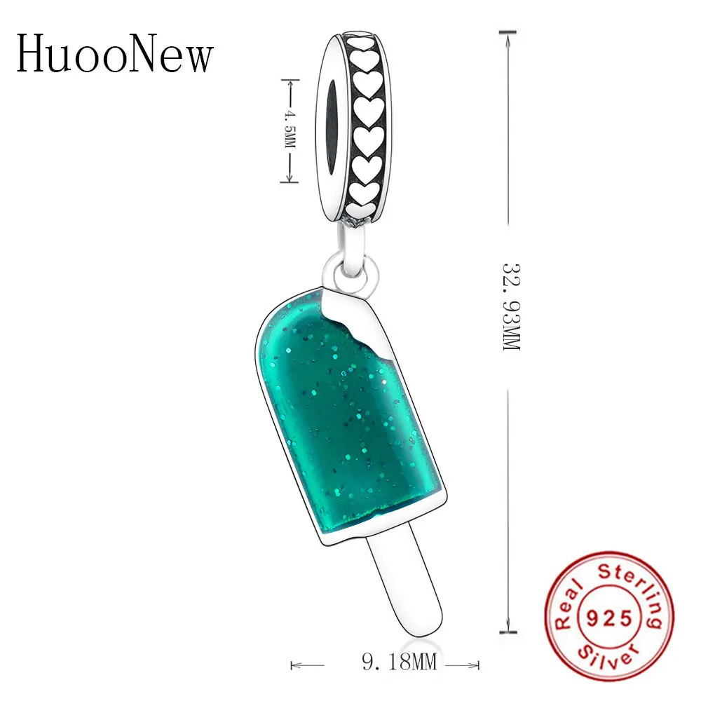 Женский браслет из серебра 925 пробы с зеленой эмалью | Украшения и аксессуары