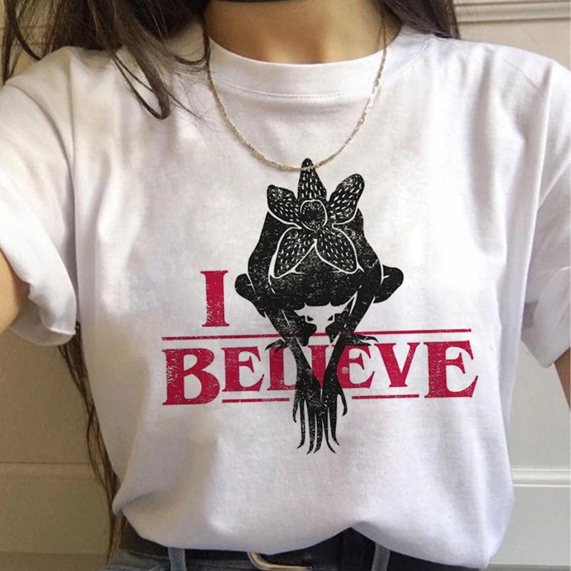 Странные Вещи Сезон 3 Harajuku Eleven футболка женская с перевернутым пухом Ullzang 90s футболка Веселая Футболка с принтом Графический Топ Футболка женская - Цвет: 7437