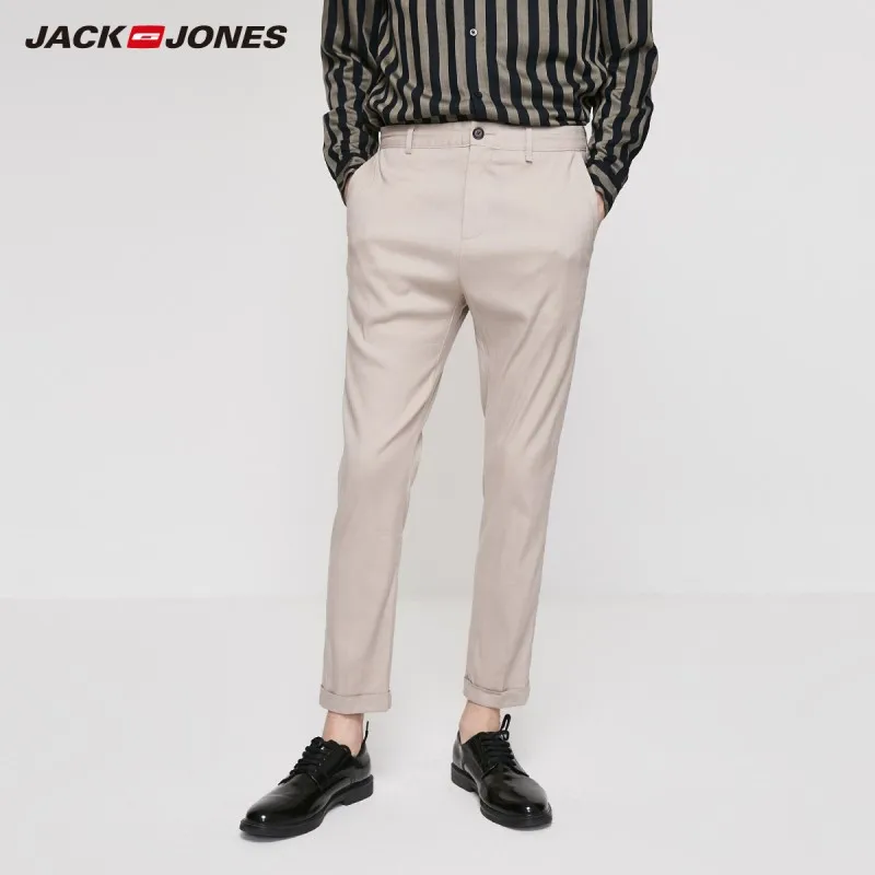 JackJones мужской деловой облегающий льняной короткий костюм нескольких цветов
