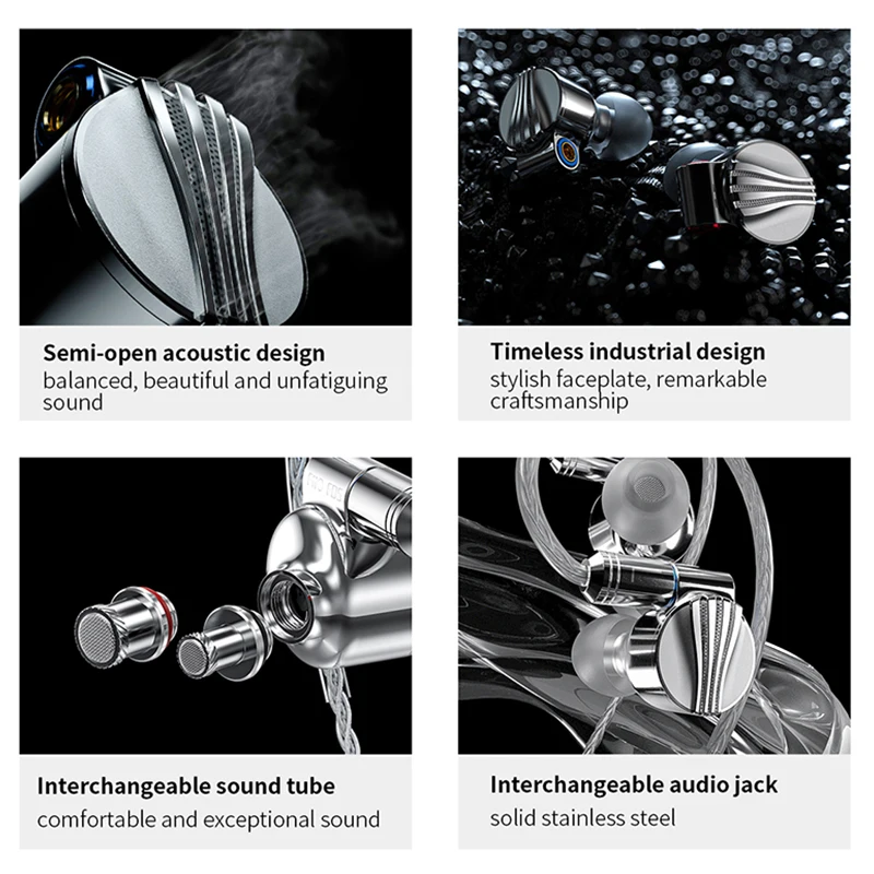 Динамические наушники вкладыши Fiio FD5 с покрытием из бериллия со сменными