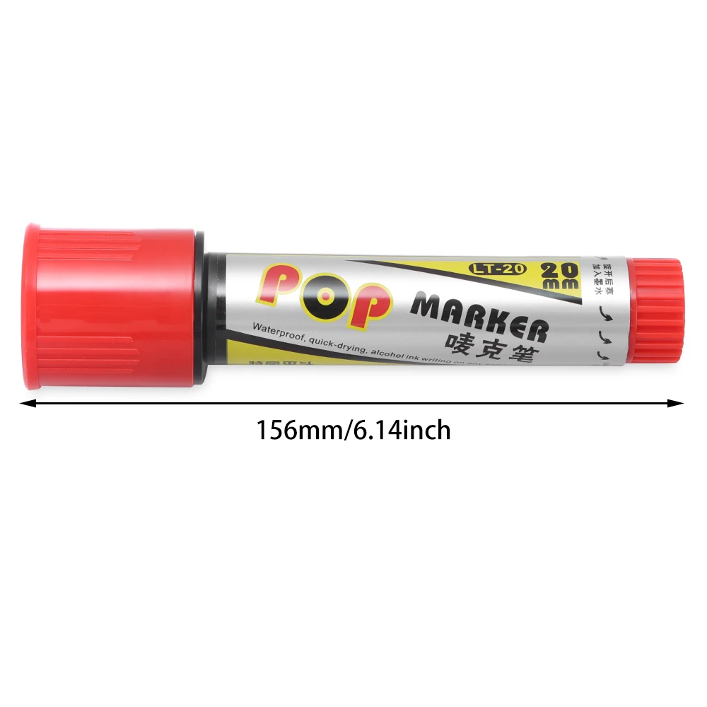 1PC 20mm Sketching Graffiti Markers Refillable POP Waterproof Paint Permanent Marker Pen for Drawing Poster Special Art School | Канцтовары
