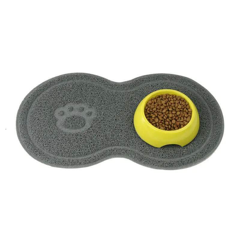 Pet Dog Cat Litter Mat Feeding Puppy Kitty Dish Bowl Placemat Tray Tidy Easy Cleaning | Дом и сад