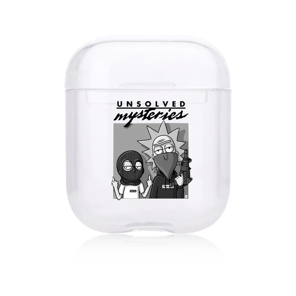 Чехол с анимацией Рика и Морти для Airpods 1 2, чехол, беспроводная защитная коробка для наушников с Bluetooth, мягкий чехол для наушников Airpods - Цвет: I301923