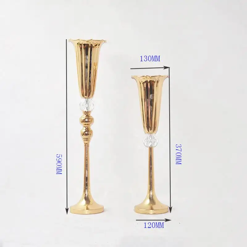 Арахисовые золотые цветочные вазы Настольная Ваза для украшения дома Свадебная