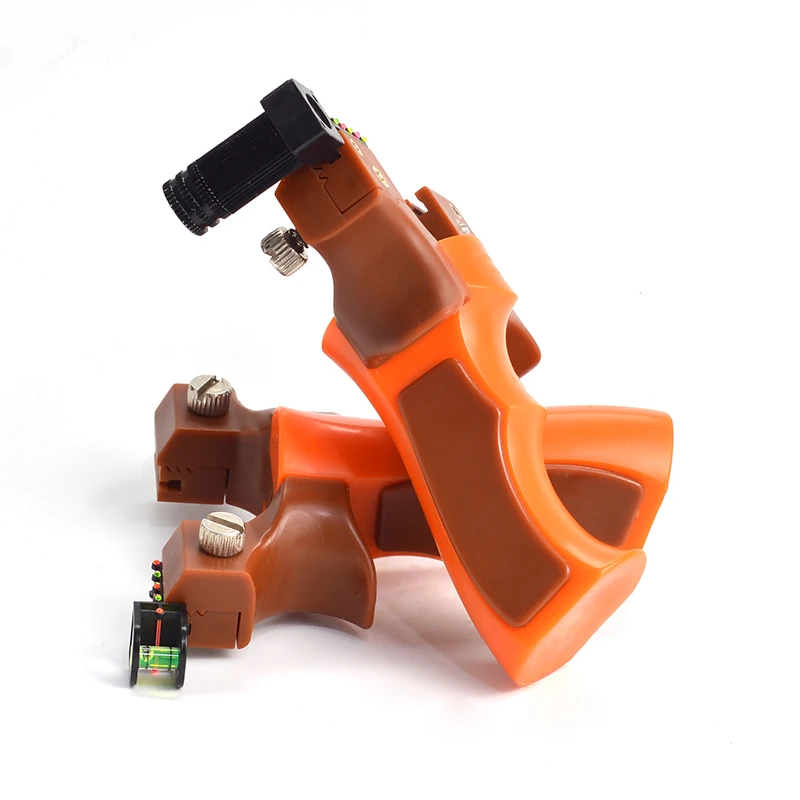 

New Resin Slingshot Powerful Catapult Laser Aiming Point with Flat Rubber Band Outdoor Hunting Shooting