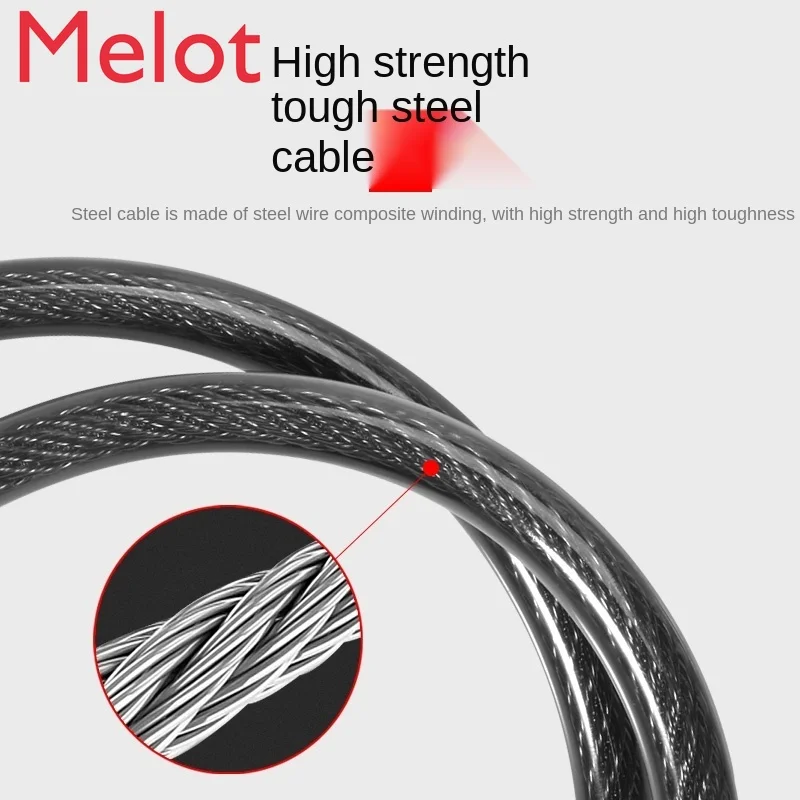 

Bicycle Lock Mountain Bicycle Lock Anti-Theft Key Lock Lengthened Cable Lock Highway Vehicle Lock Cycling Bicycle Accessories