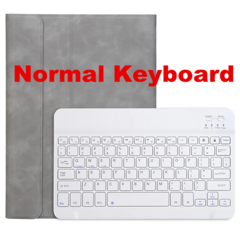 Normal-GR-WBK Съемная Bluetooth клавиатура для iPad 10," A2200 A2198 A2232 смарт-чехол для iPad Air 10,5" A2123 A2152 A2153 - Цвет: Normal-GR-WBK