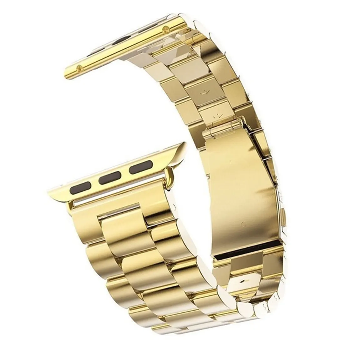gold Нержавеющая сталь ремешок для наручных часов Apple Watch, 42 мм, 38 мм, версия 1/2/3/4(мы продаем только ремешок для часов браслет для наручных часов iWatch серии 4 5 - Цвет ремешка: gold
