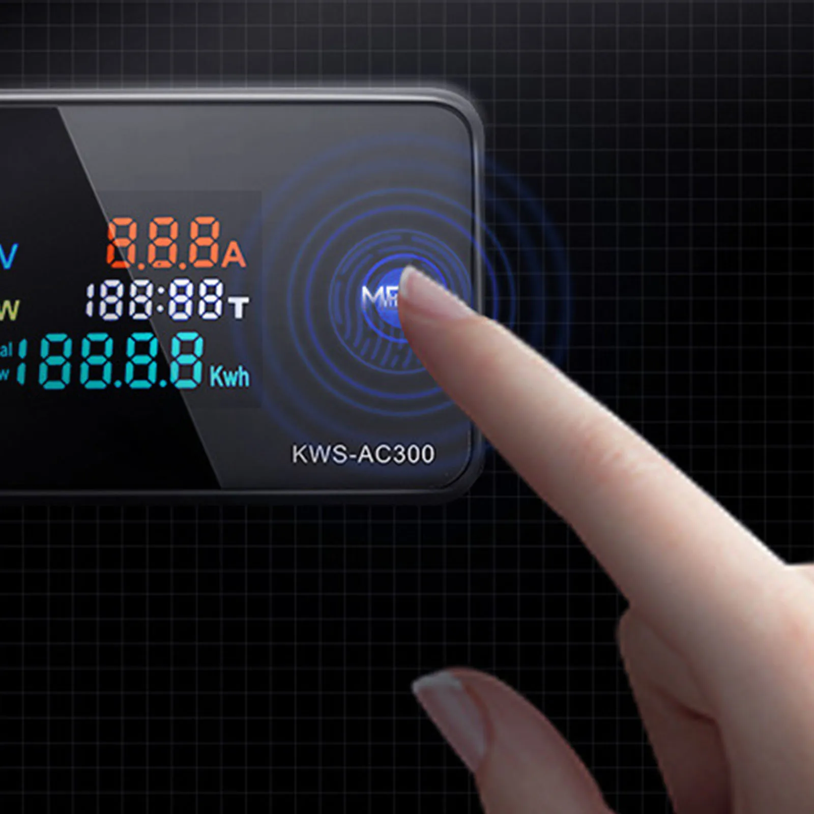 

AC 50-300V Voltmeter Ammeter Power Energy Meter LCD Digital Wattmeter Electricity Meter with Reset Function