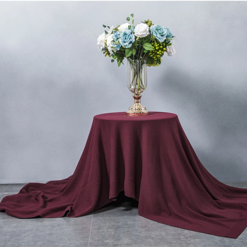 Скандинавское винно-красное трикотажное покрывало для дивана одеяла