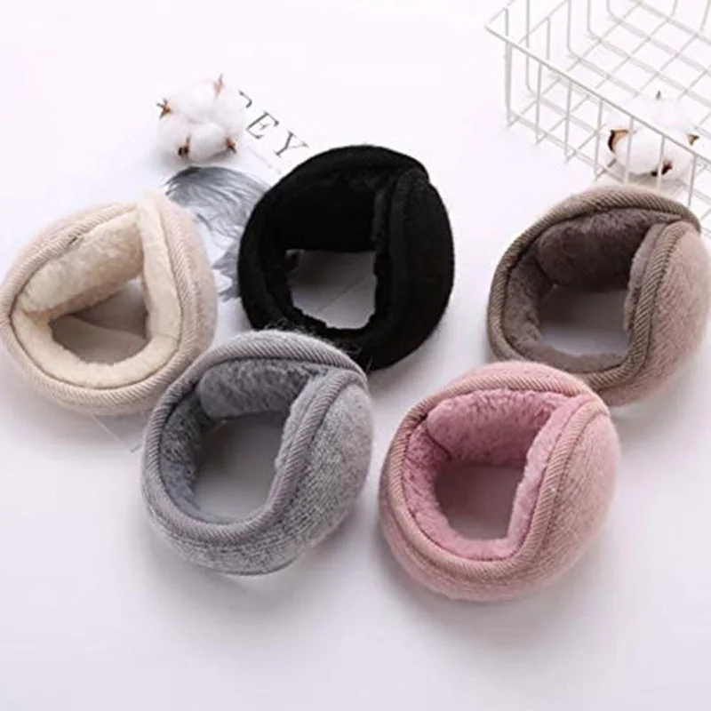 

Brand New Style Girl Winter Earmuffs Fur Warm Solid Women Ear Protect Cute Faux Soft Fluffy Earcap dropshipping