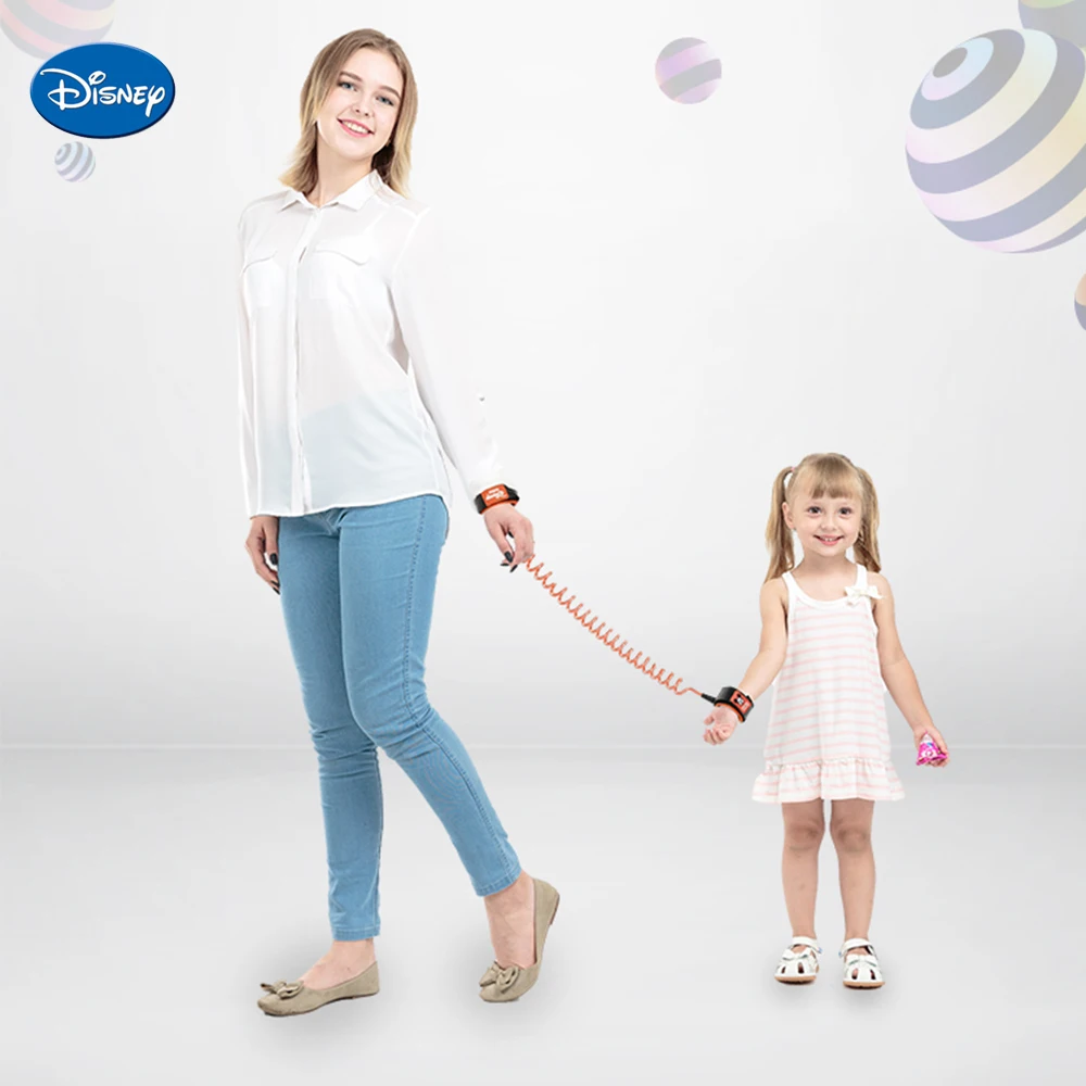 Disney Safety Lock Kid Baby Anti Lost Wrist Link Harness Strap Rope Leash Walking Hand Belt Band Wristband for Toddlers Children | Мать и