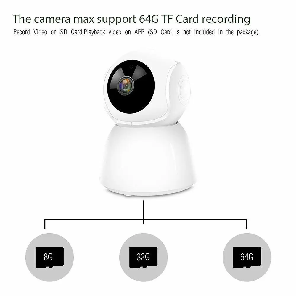 HD 1080P домашняя ip-камера безопасности, беспроводная Смарт WiFi камера P2P IR Cut, ip-камера безопасности, детский монитор, ночное видение