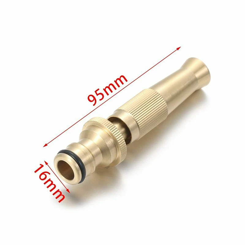 

Garden Irrigation Spray Gun Adjustable Brass Sprinkler Garden Hose Sprinkler System Car Wash Lawn Watering Water Gun 1pc