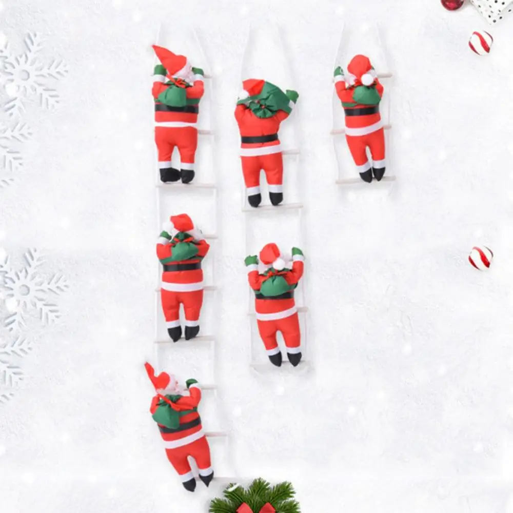 

Electric Santa Claus Climbing Ladder Doll Xmas Decor Kid Gift Merry Christmas Ornament 2020 Christmas Decorations for Home