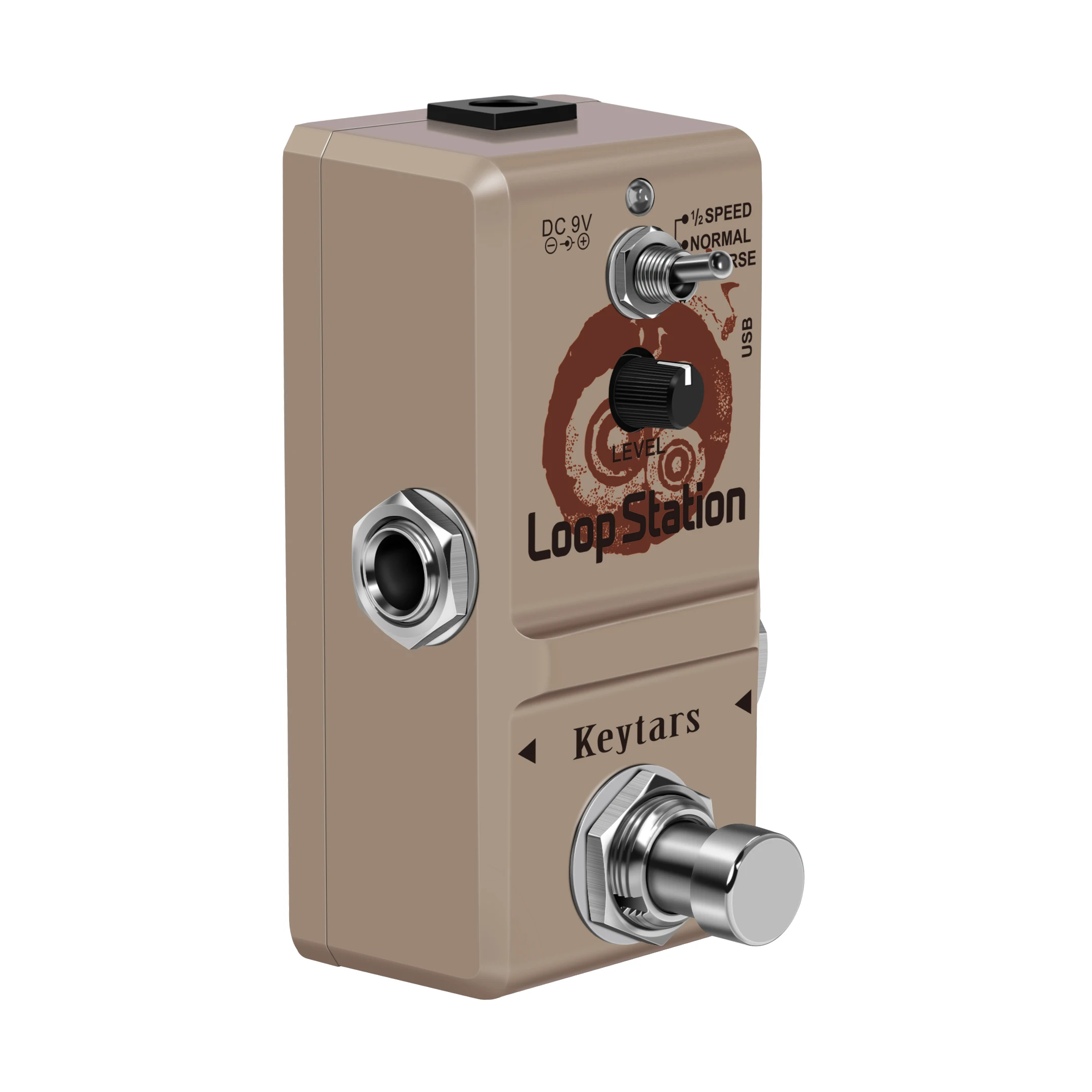 Keytars LN-332S Loop Station 48K Looper Pedal Unlimited Overdubs 10 Minutes of Looping, 1/2 time, and Reverse enlarge