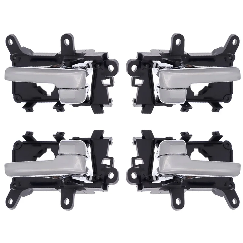 

Ручки для внутренней двери автомобиля, 4 шт., хромированные, левая и правая, для Hyundai Tuscon IX 35