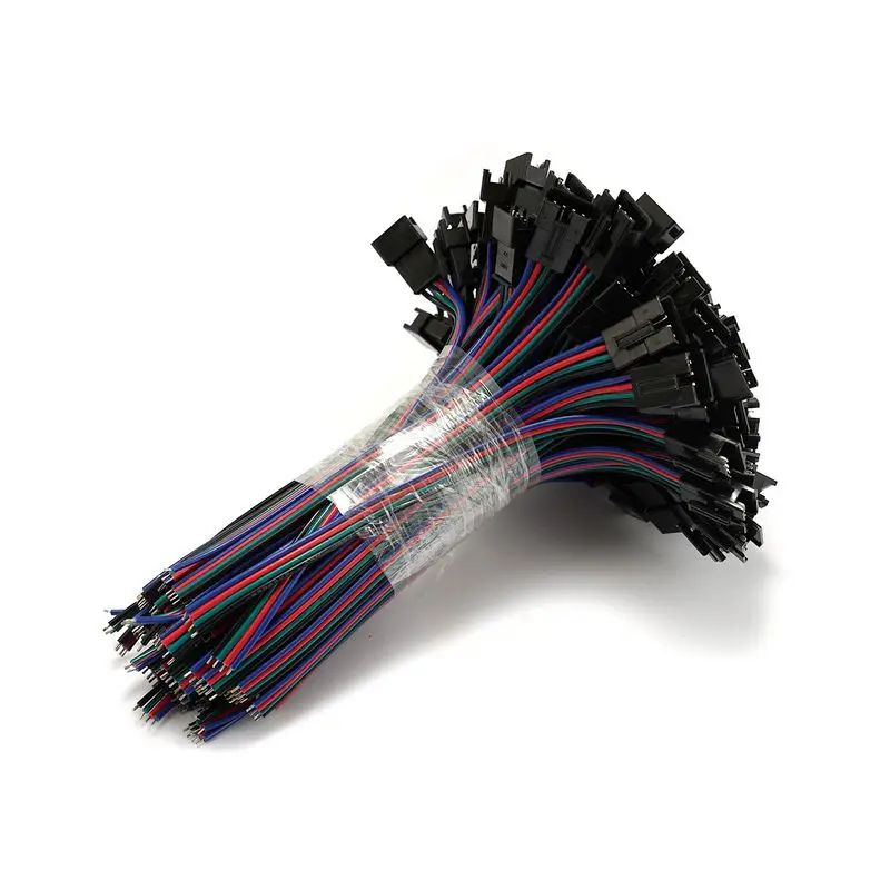 200 пар 2 3 4 5-контактный 22AWG RGB RGBW SM Женский штекер кабель для светодиодной ленты