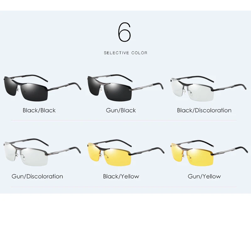 MIZHO антибликовые UV400 желтые очки фотохромные защитные для зрения алюминиевые