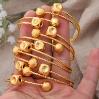 luxury africa dubai gold color bangles for women girl jewelry saudi arabia bracelets habesha bracelet femme indian bride gift