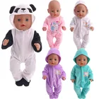 1 шт. мех кукольная Пижама с капюшоном, Одежда для куклы аксессуары для 18-дюймовые американских кукол и 43 см для ухода за ребенком для мам, носки для новорожденных детские вещи, наше поколение